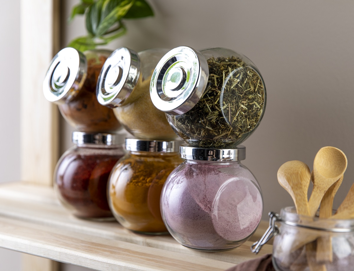 stackable spice jars