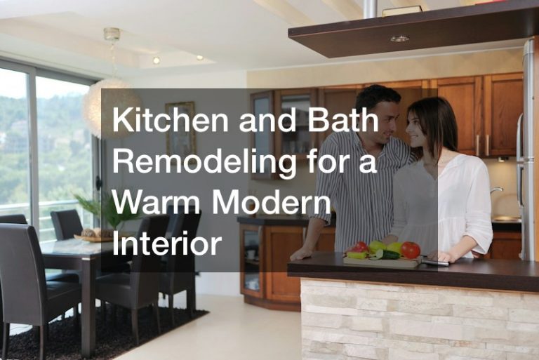 Kitchen and Bath Remodeling for a Warm Modern Interior