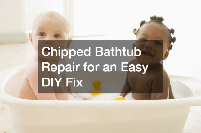 Chipped Bathtub Repair for an Easy DIY Fix